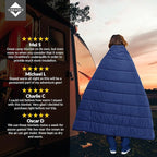 onewind Camping Blanket, Recycled Nylon Fabric Dupont Sorona Fillings, Warm, Puffy, Breathable, Windproof, Packable, Lightweight Camping Quilt for Outdoor Hiking Backpacking Travel Beach