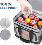 Insulated Cooler Bag for Men Women, 15L Soft Cooler Bag with Adjustable Shoulder Strap, Leakproof for Work, Camping, Travel, Picnic