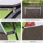 Tents for Camping 6 Person Tent Waterproof Windproof Double Layer Family Camping Tent, Easy Setup Dome Tent with Large Mesh Windows & Wider Door for Outdoor Camping & Hiking