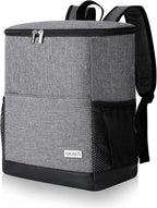 Insulated Cooler Backpack Outdoor - Leak Proof Backpack Cooler 30 Cans, Waterproof Lightweight Cooler Bag for 12h Hot/Cold Retention - Soft Cooler for Travel, Camping, Beach, Lunch