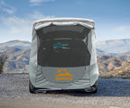 Hasika Canopy Tent Easy Set Up Sun Shade with Mesh Netting for Camping Road Trip Park Waterproof 3000MM UPF 50+ Gray