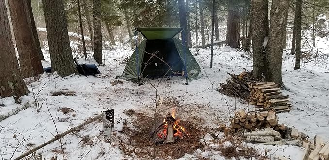 Clostnature Lightweight Backpacking Tent - 1/2 Person 4 Season Ultralight Waterproof Camping Tent, Large Size Easy Setup Tent for Winter, Cold Weather, Family, Outdoor, Hiking and Mountaineering