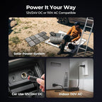 BougeRV 12 Volt Refrigerator 12V Car Fridge 23 Quart Portable Freezer Compressor Cooler 12/24V DC 110~240 Volt AC for Truck Van RV Camper SUV Travel Camping Road Trips Tailgating -7℉~50℉