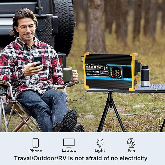 100W Monocrystalline Solar Panel Kit with Lightweight Inverter for RV, Camping, and Boat(Unique Colour,100W)