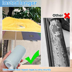 Waterproof Repair Tape for Fabric, Awning, RV Roof, Underbelly, Tarp, Tent, Sail and Boat Cover Outdoor Repair Patch, Heavy Duty, Clear, 5 Inch x 10FT