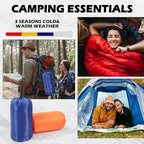 Junkin 12/36 Pcs Camping Sleeping Bag Bulk for Adults Homeless 4 Season Cold Warm Weather Sleeping Bags Waterproof Lightweight with Compression Sack for Hiking Travel Outdoor