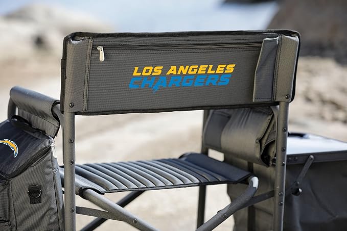 Picnic TIME NFL Unisex-Adult NFL Fusion Camping Chair with Side Table and Soft Cooler, Beach Chair for Adults, Lawn Chair