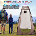 AOSION Privacy Shower Tent,Pop Up Changing Tent,Camp Bathroom Changing Dressing Room,Sun Sunshade Canopy Outdoor Rain Shelter for Camping Hiking Beach Picnic Fishing. (Brown)