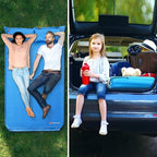 Goplus 2 Person Self-Inflating Camping Sleeping Pad, Black, 74 x 52 inch