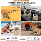 Portable Toilet, Upgraded 15'' toilet With Removable Paper Holder, Camping Toilet With A Load Capacity Of 450 Lbs, Portable Potty for Camping, Hiking, Road Trip, Car, RV, Tent, Beach, Truck Drivers