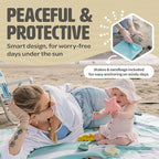 Pop ’N Go® Beach Canopy – Windproof, Beach Tent with Quick Setup, UV Shade, Lightweight & Portable Design – Perfect for Beach Days, Outdoor Play, Camping & Family Adventures (Blue)