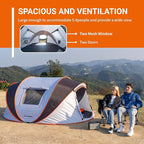 EchoSmile Instant Pop Up Camping Tent, 2/4/6 Person, Easy Setup Tent, Water Resistant Dome, Portable with Carry Bag