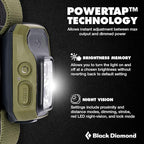 BLACK DIAMOND Storm 450 Headlamp | 450 Lumens Brightness | Waterproof & Dimmable | 3X AAA Battery Operated (Included | Camping, Hiking, Running | Ops Dark Olive