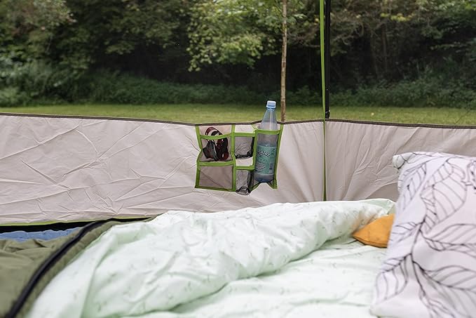 Coleman Polygon 5, Large 5-Person Tent with 360° View, 5 Man Family Tent, Sturdy Steel Pole Construction, Easy to Pitch, 100% Waterproof Camping Tent.