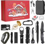 Gifts for Men Christmas Survival Kit 17 in 1, Survival Gear and Supplies for Adult Teen Men, Survival Case, 2025 Xmas Holiday Surprise Gift for Fishing Hunting Camping Outdoor Adventure