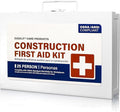 EVERLIT 185 Pcs Metal First Aid Kit for Contractors, Construction Site, OSHA Compliant, Workshop, Business, Commercial Truck Vehicle DOT, Wall Mount Box, All-Purpose
