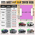 Umbrauto Truck Bed Air Mattress: Inflatable Pickup Camping Mattress for 5.5-5.8ft Full Size Short Truck Bed, Blow Up Pick Up Truck Tent Air Bed for Outdoor Travel