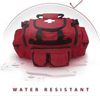 ASA TECHMED First Aid Responder EMS Emergency Medical Trauma Bag Deluxe, Red