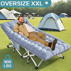 Extra Large Cmaping Cot 79" L x 32" W x 18" H Camping Cot with Comfortable Mattress XXL Sleeping cots for Adults Camping Cots Include Carry Bag for Adults Indoor Outdoor Office Nap