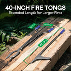 Steel - Fire Tongs + Poker - 40in