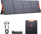 200W Portable Solar Panel for Power Station,23.5% Efficiency Mono Foldable Solar Charger with 4 Kickstands for Jackery 1000 V2/Bluetti/EcoFlow/Anker,IP67 Waterproof for Camping RV Power Backup