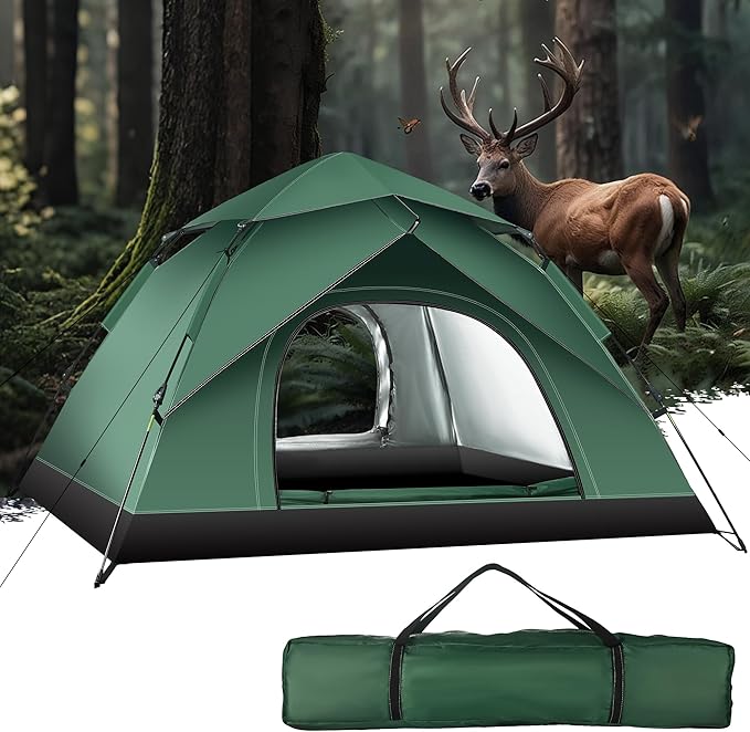 1-2 Person Camping Tent, Tents for Camping Waterproof Lightweight Easy Set Up, Professional Grade Waterproof Tents with Rainfly for Outdoor Hiking