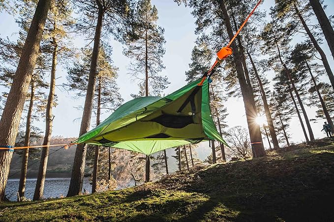 Tentsile Stingray V3 Tree Tent, Camping Hammock Tent, 3P Capacity, Portable Tree House Shelter for Campers, Backyards, Campgrounds, Designed in The UK