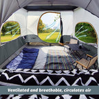 UNP Camping Canopy - Inner Tent - Side Tents - SUV Camping Cube for 10' x 10' Pop Up Canopies (Canopy Pole/Shelter NOT Included) (Grey-SUV Cube Tent)