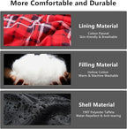 BISINNA Cotton Flannel Sleeping Bag for Adults Backpacking Camping Sleeping Bag 3 Season Envelope Sleeping Bags for Hiking
