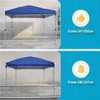 8x8 Canopy Replacement Top Cover with Air Vents for ez up Pop up Canopy Gazebo Tent with Adjustable Straps,Waterproof & Anti-UV for Outdoor Shade (Top Only,Frame Not Included) (Navy Blue)