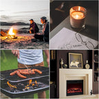 Long Grill Lighter,Refillable Butane,Windproof Flexible with Visual Fuel Window for Candles Grill BBQ Fireplaces Kitchen Camping 2 Pack (Butane Gas Not Included)