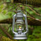 Feuerhand Outdoor Kerosene Fuel Lantern, German Made Weather Resistant Baby Special 276 Galvanized Hurricane Lamp for Camping or Patio, 10 Inches, Unpainted