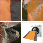 Waterproof Camping Tarp Lightweight Multifunctional Tent Footprint for Camping, Hiking Backpacking, Compact Tent Tarp Ground Sheet Mat for Ground or Under Tent（78.7" x 82.7" | Orange）