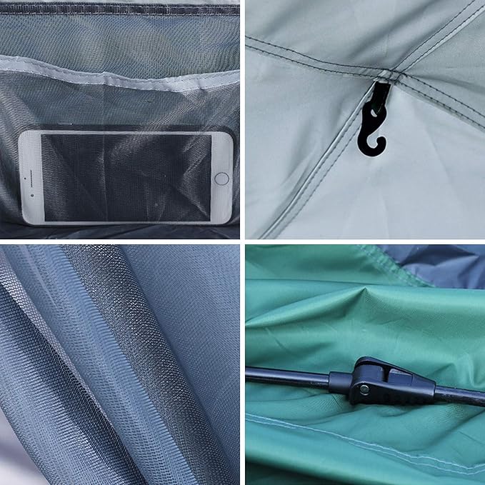Outdoor Camping and Hiking Tent, Foldable Festival Tent, 3-4 Person Pop Up Tent, for Family, Festival, Backpacking, Backpacking and Mountaineering,