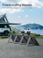 AFERIY Nomad800 Power Station, with 200W ETFE Foldable bracket Solar Panels, 512Wh Solar Generator for Camping, CPAP, RVs