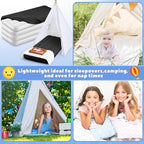 Windyun 4 Sets Kids Air Mattress Bulk with Fitted Sheet,Toddler Inflatable Bed 63 x 27 x 8 Inches Blow up Airbed Camping Sleeping Pad for Aged 3-10 Years Old Birthdays Slumber Sleepover Party (Black)