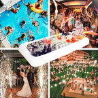 Novelty Place Inflatable Ice Serving Buffet Bar with Drain Plug - Salad Food Drinks Tray for Party Picnic Camping (Pack of 3)