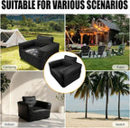 Inflatable Chair for Camping Portable Inflatable Couch Blow Up Couch with Built in Pump Slouch Couch Inflatable Sofa Air Sofa for Outdoor Glamping Backyard Patio Home Use Travel Waterproof