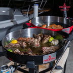 FIREDISC 215 Limited Edition Ultra Portable Tabletop Propane Cooker in Jet Black TCGFD215B, 16.5-in. Plow Disc Camping Stove is an Ideal Portable Stove, Tailgate Grill, Propane Outdoor Cooking