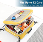 Waterproof PVC Paddleboard Cooler Deck Bag - 12 Can Soft Insulated Cooler for Paddleboarding, Camping, Kayaking