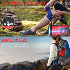Emergency Radio Hand Crank Solar, AM/FM/NOAA Weather Radio Built-in 20000mah Battery Powered,Type-C Charger,Flashlight, Reading Light,SOS, Compact & Portable for Camping/Emergencies