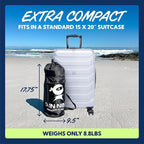Sun Ninja Beach Tent Sun Shelter UPF50+ - Easy Pop Up Beach Canopy - Outdoor Shade for Camping Trips, Fishing, Backyard Fun Picnics - Sand Shovel, Ground Pegs & Stability Poles