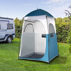 VINGLI 6.8FT Shower Tent, Large Instant Pop Up Shelter with Mesh Floor & Carrying Bag, Privacy Changing Room Tent for Toilet, Camping, Dressing, Lightweight & Sturdy, Easy Set Up