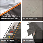 Bushnell Instant Tent | 6 Person / 9 Person / 12 Person Shield Series Instant Tents Cabin Design Perfect for 3 Season Family Camping, Hunting, and Fishing with Fast Setup | Instant Tents, Cabin Design, Family Camping, Hunting, Fishing, Fast Setup
