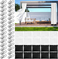10 Set Outdoor Curtain Weights Upgraded 30 oz High Weighted Sand Bags with 30 Metal Clips for Gazebo Patio Tent Tablecloth 7.5"*8.7"