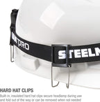 Steelman Pro Slim Profile LED Motion-Sensing Headlamp with Rear Safety Flasher, 3 Brightness Settings, 20m Beam, Water-Resistant, 3 AA Batteries