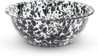 Enamelware Starter Set, 16 piece, Black/White Splatter