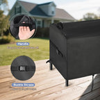 Stove Cover for VIVOHOME 3-Burner Propane Gas Stove, 35inch Outdoor Stove Covers Waterproof for Bestfire 3 Burners Camping Stoves-35”L x 18" W x 29" H