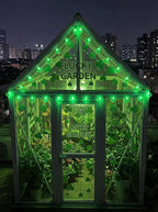 Shamrock String Lights, 8.5Ft St Patrick's Day Decorations String Lights with 10 Clover Lights, Connectable Shamrock Indoor Fairy Lights for St Patrick's Day Party Irish Holiday Garden Decor, White