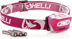 Foxelli LED Headlamp Flashlight for Adults & Kids, Running, Camping, Hiking Head Lamp with White & Red Light, Comfortable Headband, Lightweight & Waterproof, 3 AAA Batteries